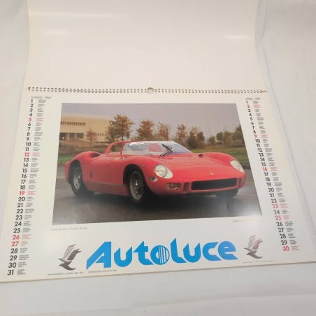 Calendario auto storiche 1989 concessionaria Autoluce Modena