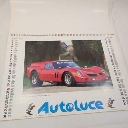 Calendario auto storiche 1989 concessionaria Autoluce Modena