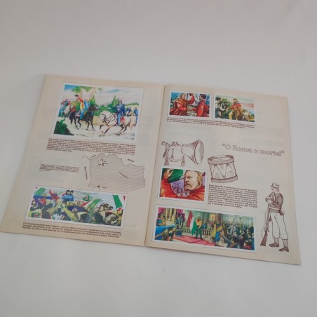 Album figurine Storia d'Italia Flash Vita di Garibaldi eroe dei due mondi