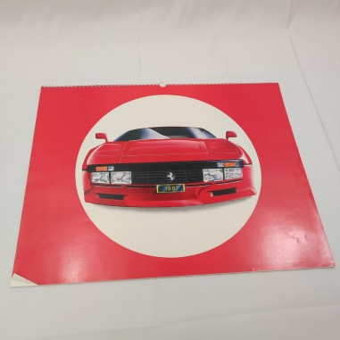 Calendario da parete auto Ferrari & futuro 1987