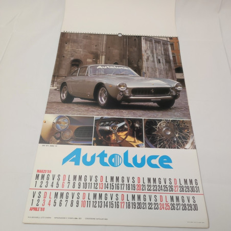 Calendario auto storiche 1988 concessionaria Autoluce Modena