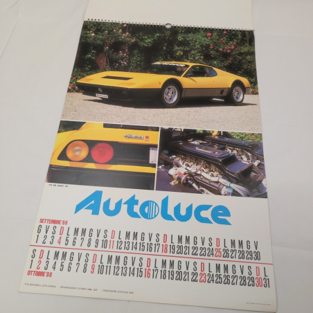 Calendario auto storiche 1988 concessionaria Autoluce Modena