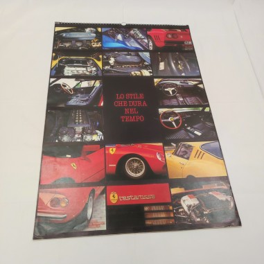 Calendario da parete auto storiche 1988 concessionaria Autoluce Modena