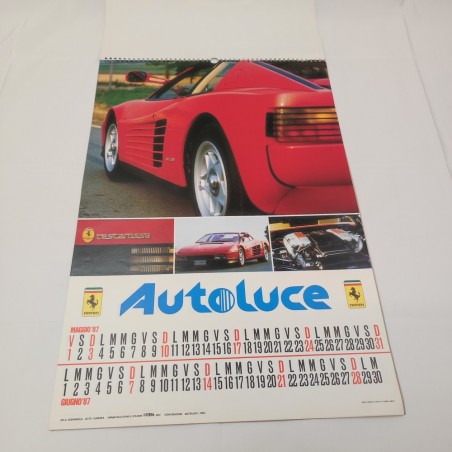 Calendario da parete auto storiche 1988 concessionaria Autoluce Modena