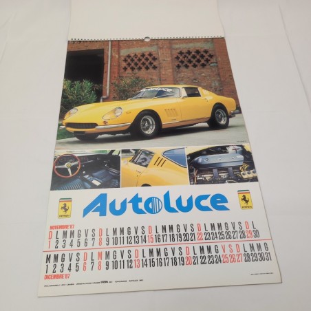 Calendario da parete auto storiche 1988 concessionaria Autoluce Modena