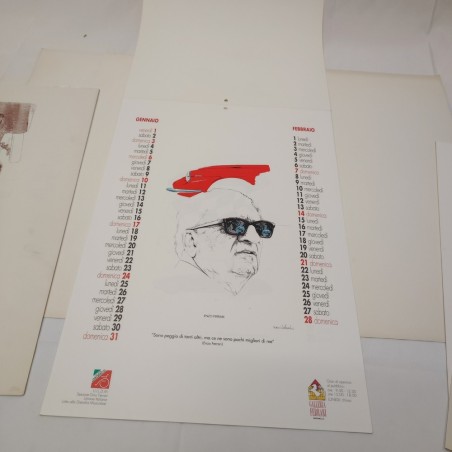 Galleria Ferrari lotto di 4 calendari 1992 1993 1994 e 1995 senza litografie