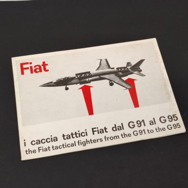 Brochure caccia tattici Fiat dal G91 al G95 - lievi macchie, condizioni buone
