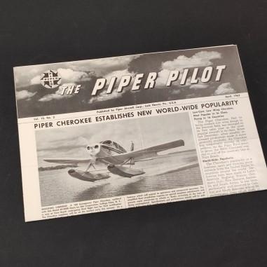 Rivista The Piper Pilot Vol. 10 n° 3 April 1962 english text good