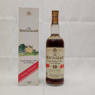 Bottiglia whisky Macallan 10 anni Full Proof astucciato - 75 cl 57%