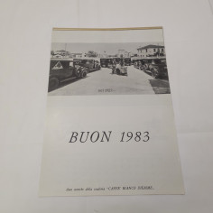 Calendario auto Ferrari Caffè Diemme anno 1983