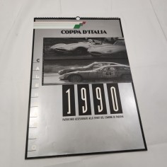 Calendario Auto storiche Coppa D'Italia 1990 Assessorato Comune Padova