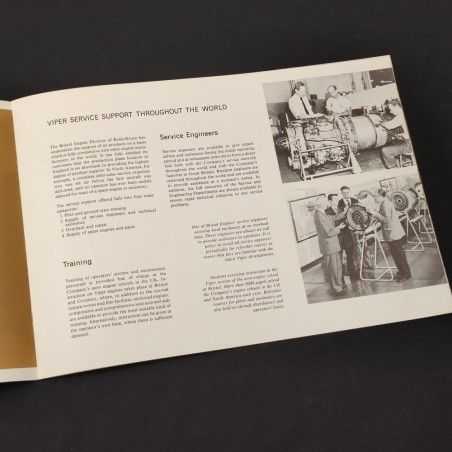 Brochure Rolls Royce Product Support for the Bristol Viper pub TJ 316 April 1968