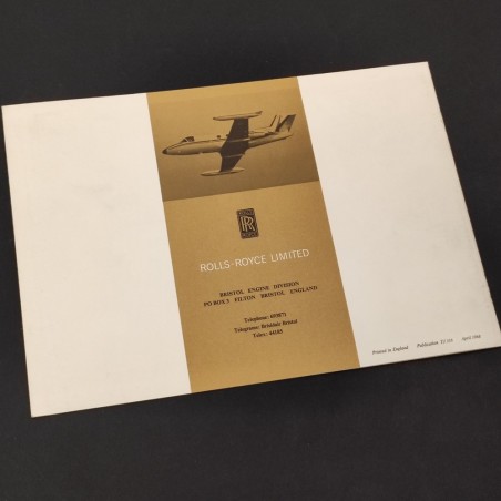 Brochure Rolls Royce Product Support for the Bristol Viper pub TJ 316 April 1968