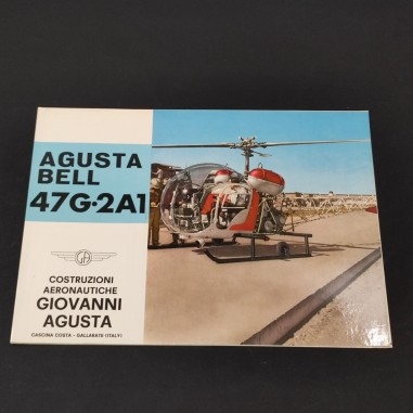 Agusta Bell 47G-2A1 brochure elicottero civile produttivo o soccorso 2 pagine