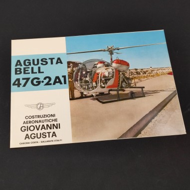 Agusta Bell 47G-2A1 brochure elicottero uso soccorso, agricoltura, marina