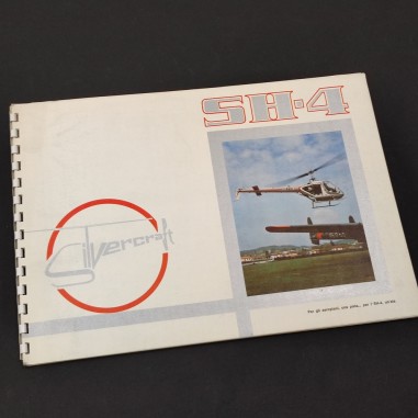 Brochure depliant elicotteri Silvercraft SH-4 con schede tecniche anno 1966