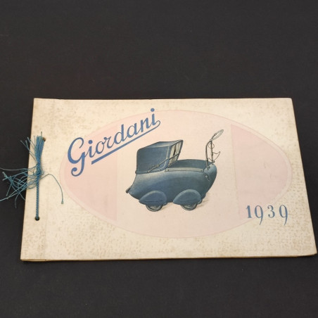 Giordani catalogo produzione carrozzine anno 1939 - numerosi modelli - Buono