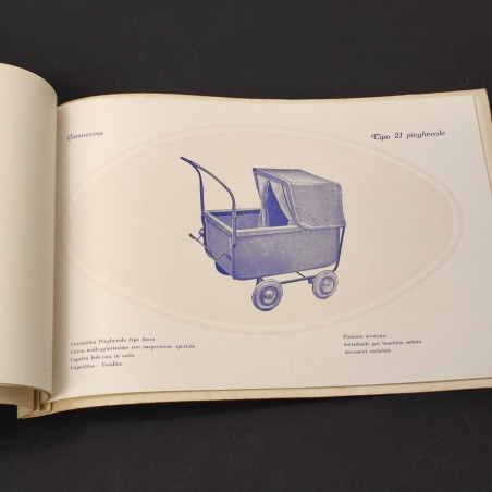 Giordani catalogo produzione carrozzine anno 1939 - numerosi modelli - Buono