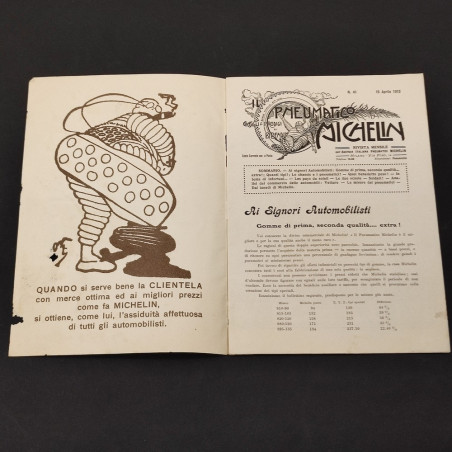 Rivista Il Pneumatico Michelin - Aprile 1913 discreto
