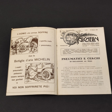 Rivista Il Pneumatico Michelin - Settembre 1913 buono