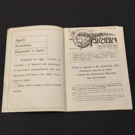 Rivista Il Pneumatico Michelin - Novembre 1913 buono
