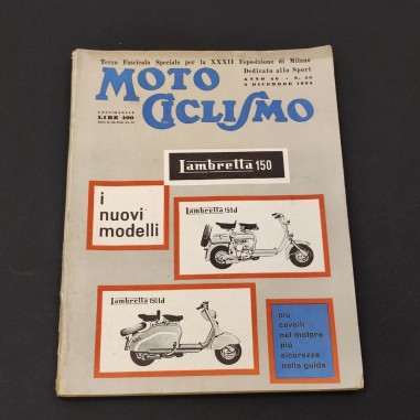 Rivista Moto Ciclismo Terzo Fascicolo Speciale Anno 40 n° 49 - 9 Dicembre 1954