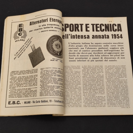Rivista Moto Ciclismo Terzo Fascicolo Speciale Anno 40 n° 49 - 9 Dicembre 1954