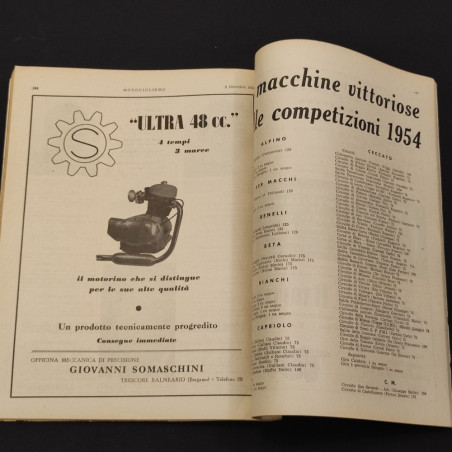 Rivista Moto Ciclismo Terzo Fascicolo Speciale Anno 40 n° 49 - 9 Dicembre 1954