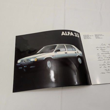 ALFA ROMEO Brochure Alfa 33 - Condizioni discrete, piccole pieghe