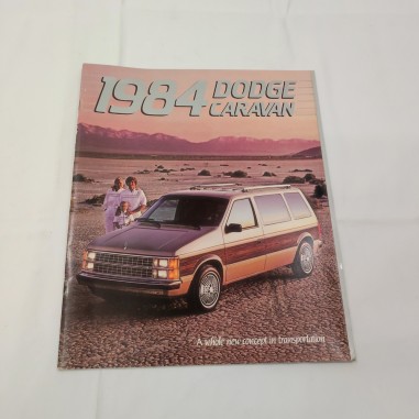 1984 Dodge Caravan brochure inglese 81-305-4001 agosto 1983