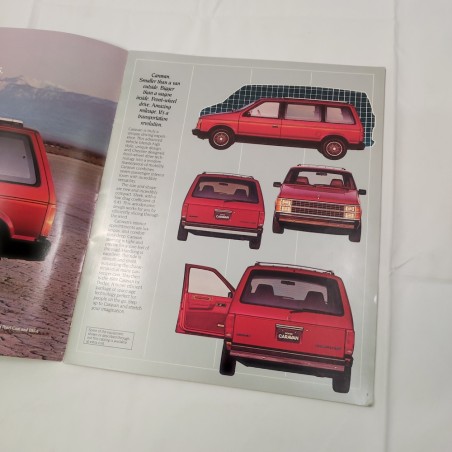 1984 Dodge Caravan brochure inglese 81-305-4001 agosto 1983