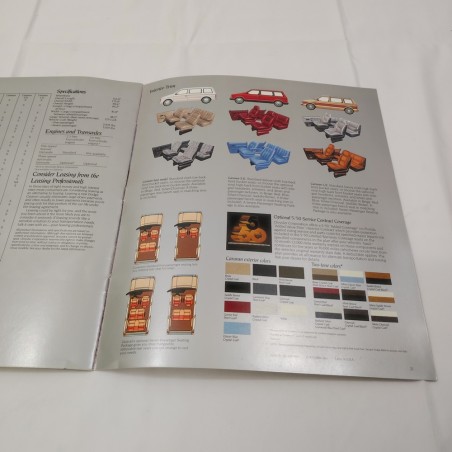 1984 Dodge Caravan brochure inglese 81-305-4001 agosto 1983