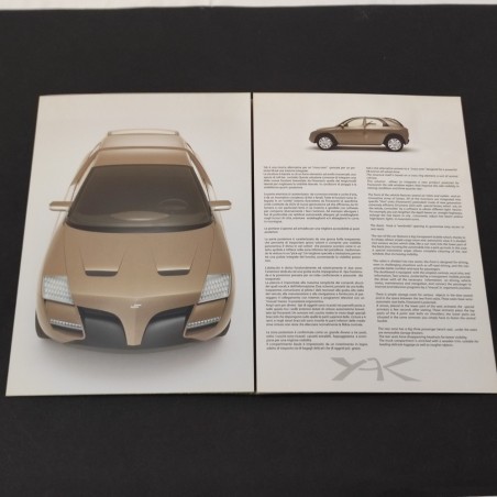 Leonardo Fioravanti brochure auto cross over YAK 2002 4 pagine ottima
