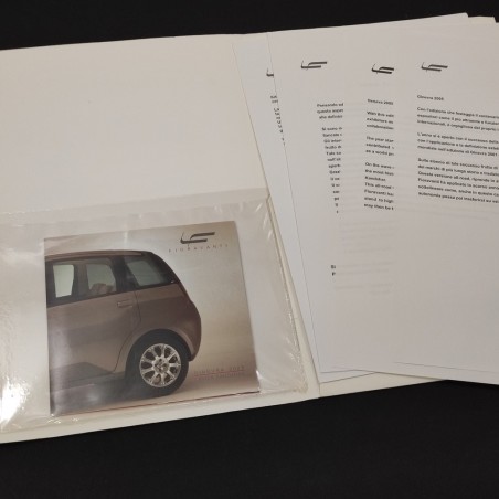 Leonardo Fioravanti cartella stampa salone Ginevra 2005 con CD Rom
