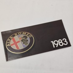 Alfa Romeo brochure depliant gamma modelli 1983 - Francese - Ritagliata