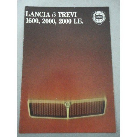PROSPEKT BROCHURE DEPLIANT LANCIA BETA TREVI 1600 2000 I.E 4 PAGINE ITALIANO