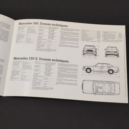 MERCEDES-BENZ 190/190E Brochure depliant Ed. Francese 03-03/1283 - Ottimo