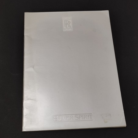 ROLLS-ROYCE Brochure Silver Spirit 1980 Ed. Francese