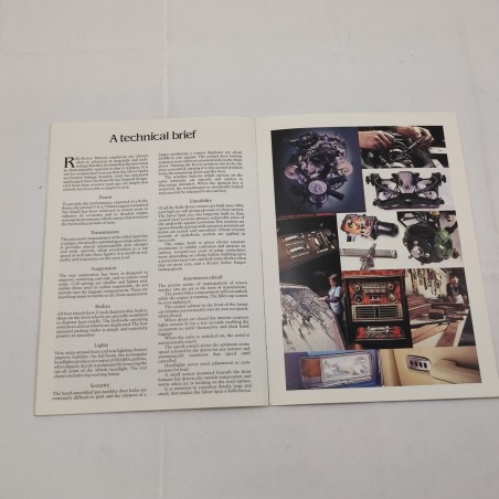 ROLLS-ROYCE Brochure Silver Spur 1980 Ed. Inglese