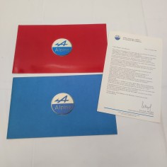 RENAULT ALPINE due brochures A106 Mille Mles Berlinette 1987