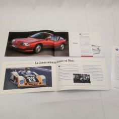 RENAULT ALPINE due brochures A106 Mille Mles Berlinette 1987 2