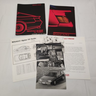 RENAULT Presse ALPINE V6 Turbo Cartella stampa - Brochure e schede tecniche