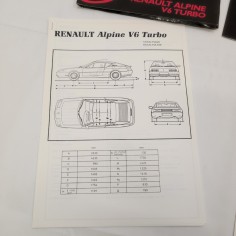RENAULT Presse ALPINE V6 Turbo Cartella stampa - Brochure e schede tecniche 2