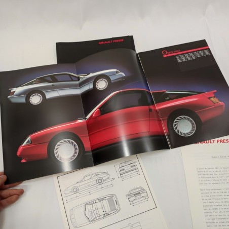 RENAULT Presse ALPINE V6 Turbo Cartella stampa - Brochure e schede tecniche