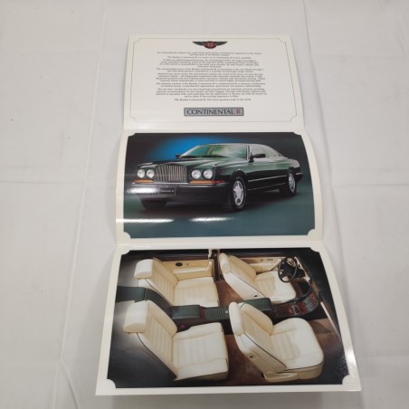 BENTLEY CONTINENTAL R brochure 3 pagine 1991 ottima