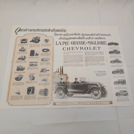 CHEVROLET Collaudata Brochure poster gamma modelli