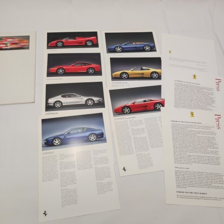 FERRARI Cartella stampa 67° salone di Ginevra 4-5 III 1997 - comunicati e diapo