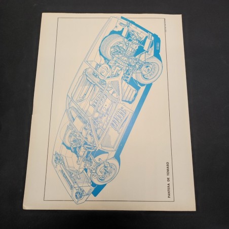 DE TOMASO brochure poster piegata in 4 con gamma veicoli