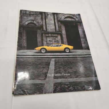 DE TOMASO Pantera brochure 28x36 cm ed. ingelse, condizioni mediocri