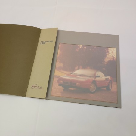 FERRARI 3.2 Mondial brochure depliant prospekt 403/85 - settembre 1988